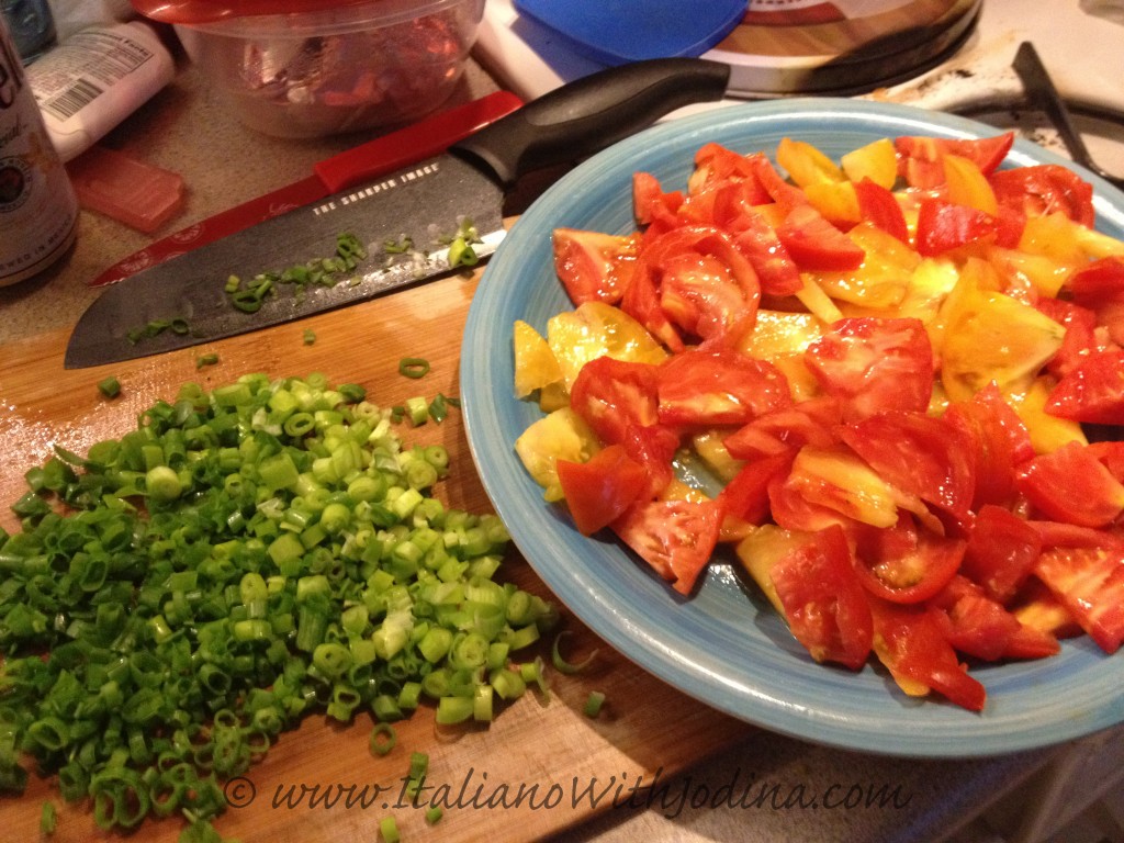 Skinny caprese salad ingredients