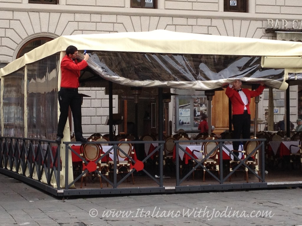 waiters in florence italy