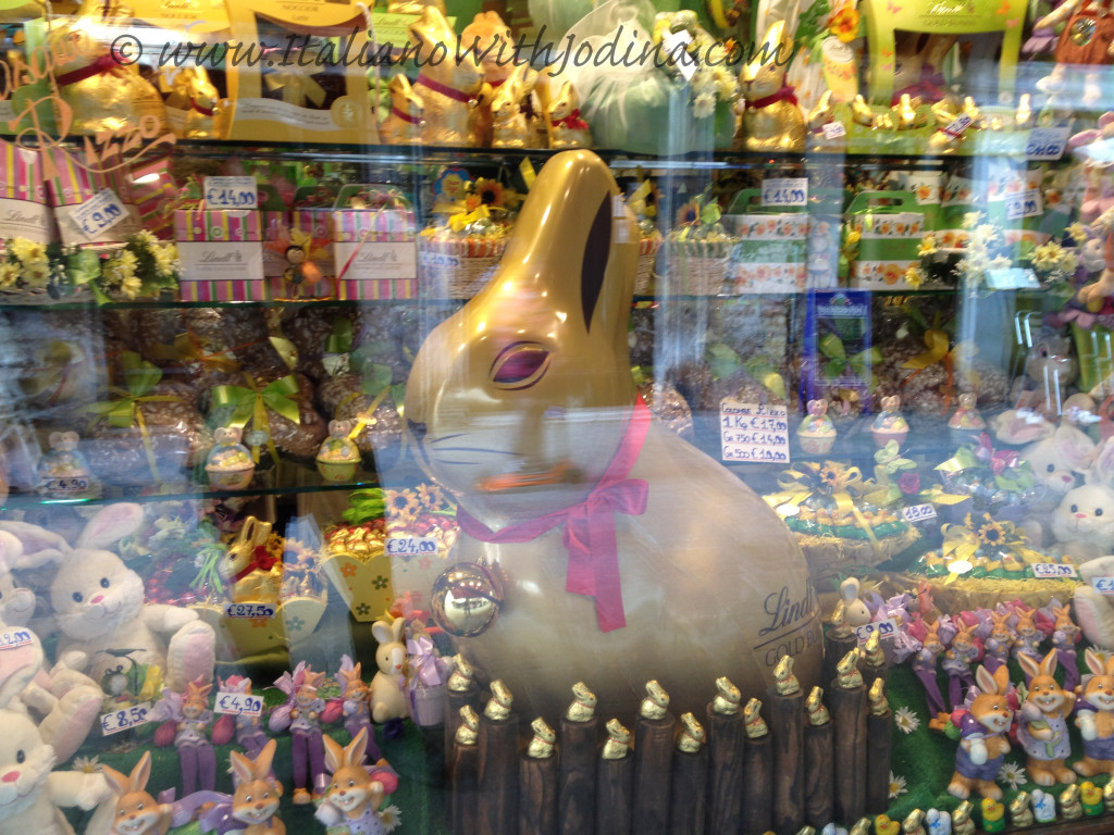 easter shop windows italy