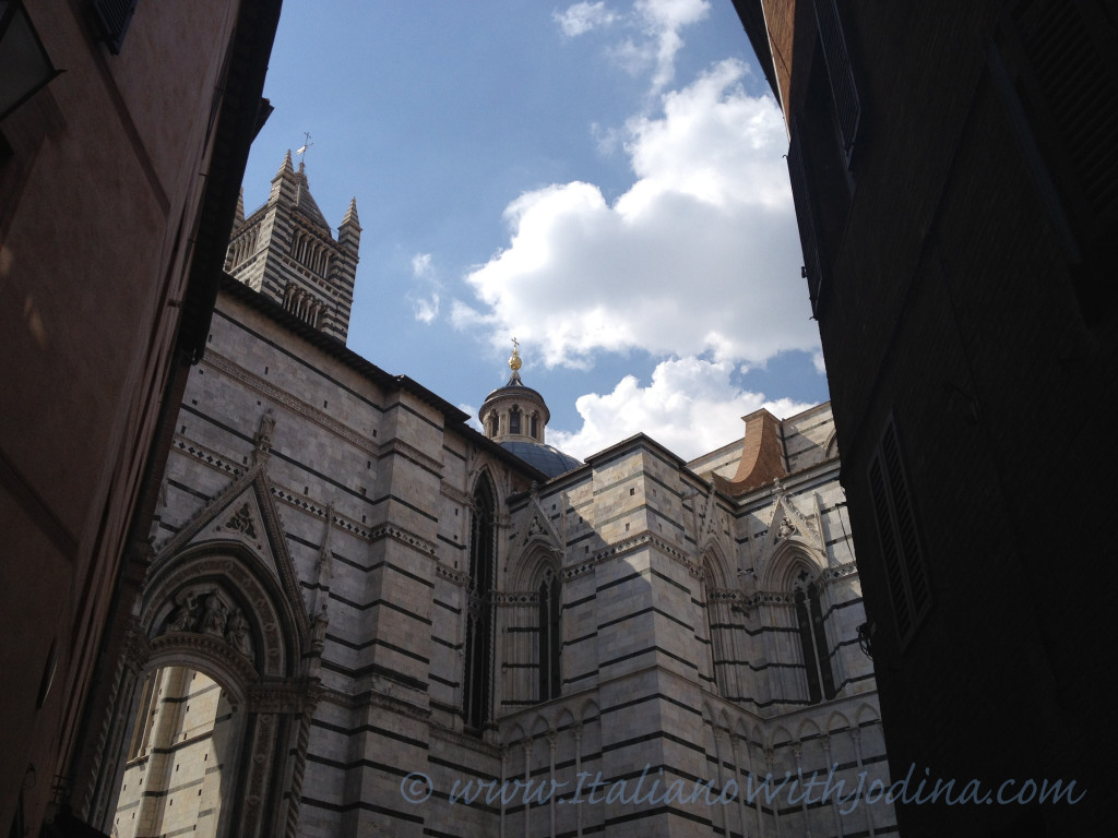 rear view of duomo with cupola lantern in sight
