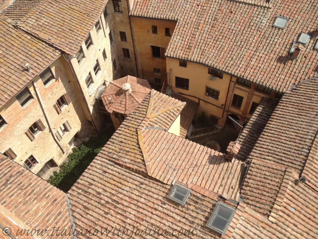 view of rooftops siena italy