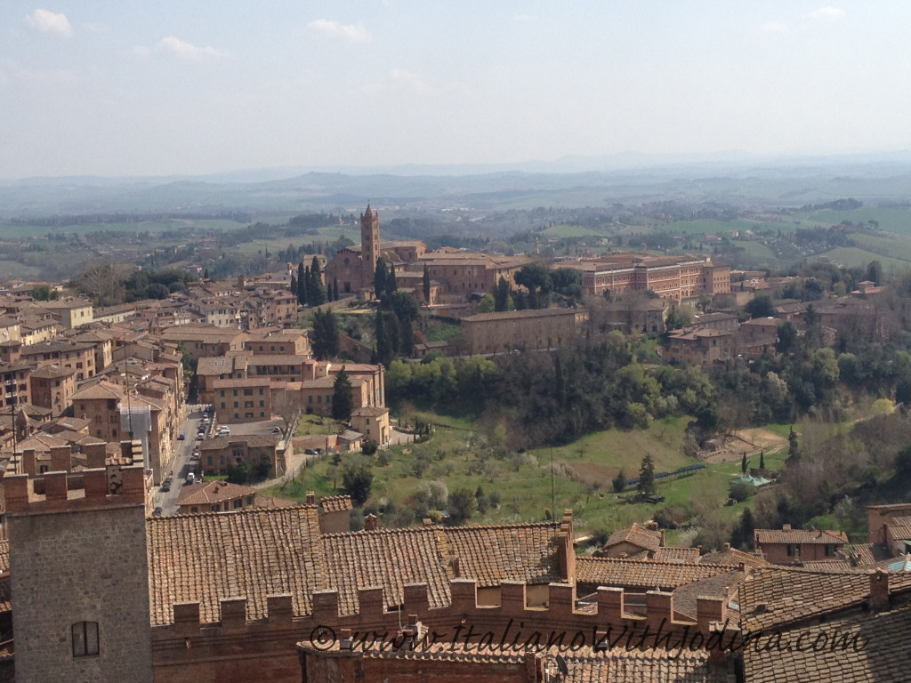 view of siena countryside  in Ialy