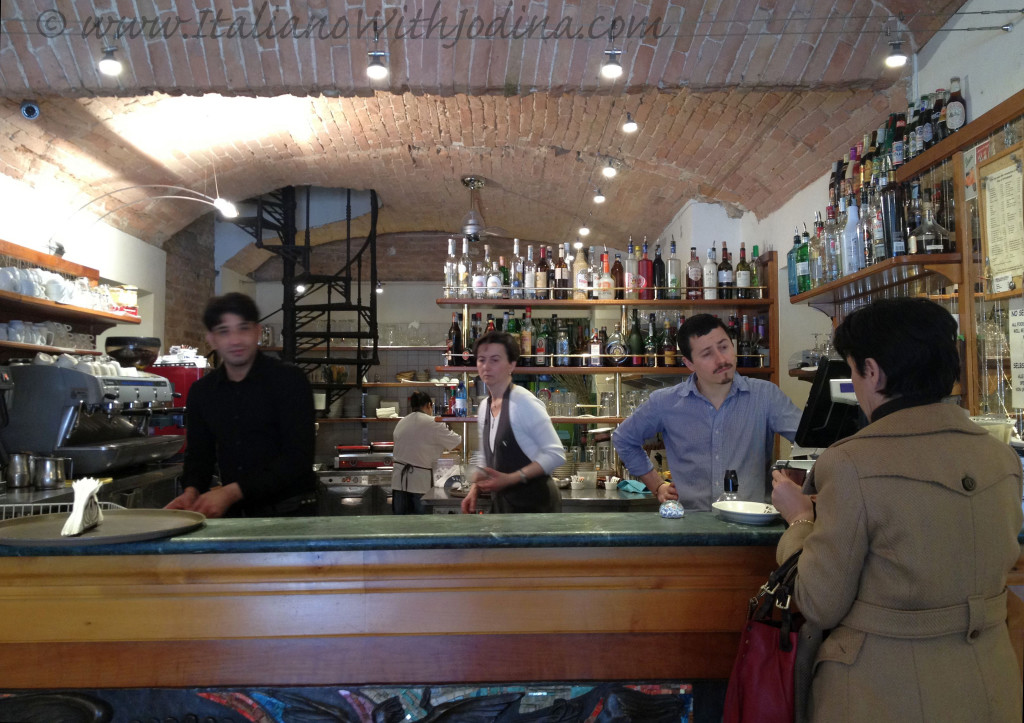 the staff and barristas of a coffee shop in Piazza  del Campo siena italy, jodina
